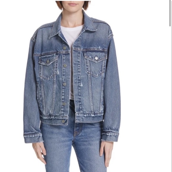 NEW GRLFRND Denim Kim Boyfriend Trucker Jacket - Picture 2 of 7